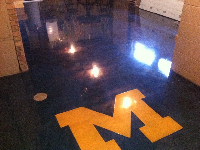 Ann Arbor Mi Custom Basement Epoxy Flooring 22